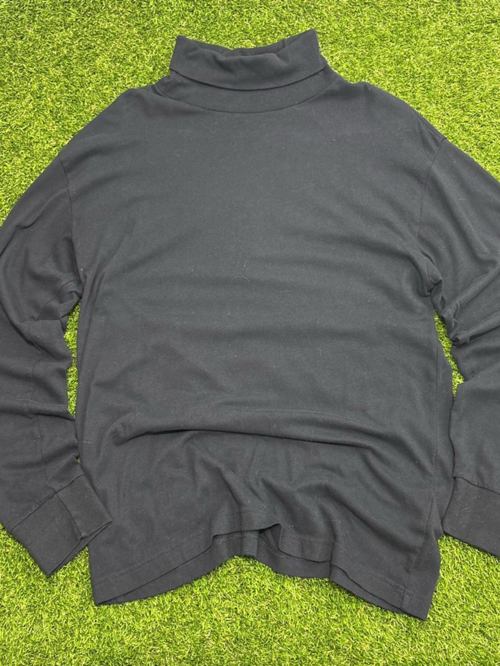 Men's Black Abercrombie and fitch essentials softaf turtleneck Long-Sleeve Shirt